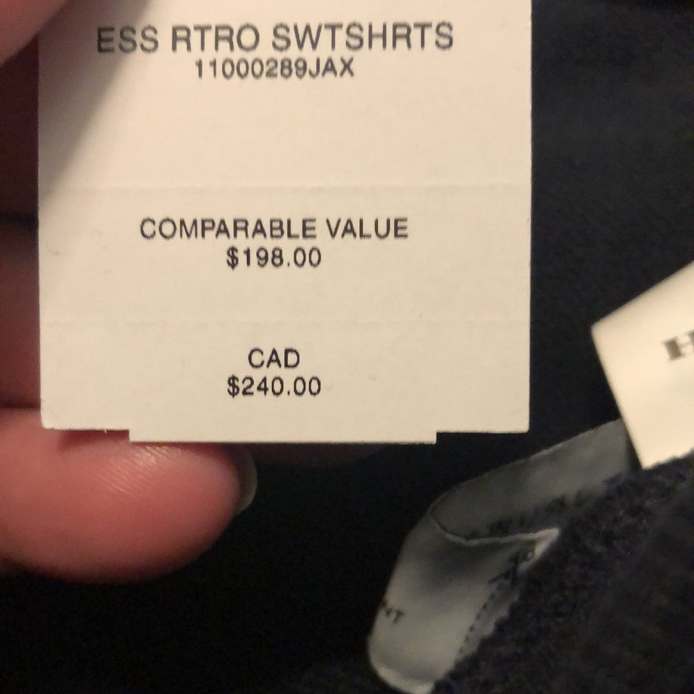 NWT Coach Essential Retro Sweat Shorts Navy/ White Trim - Picture 8 of 8
